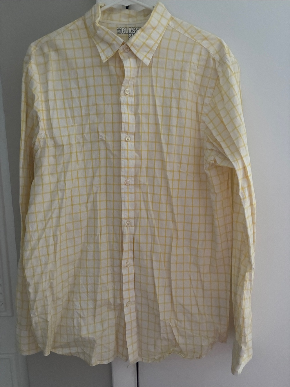 Old Navy Men’s Yellow Button-Up Shirt